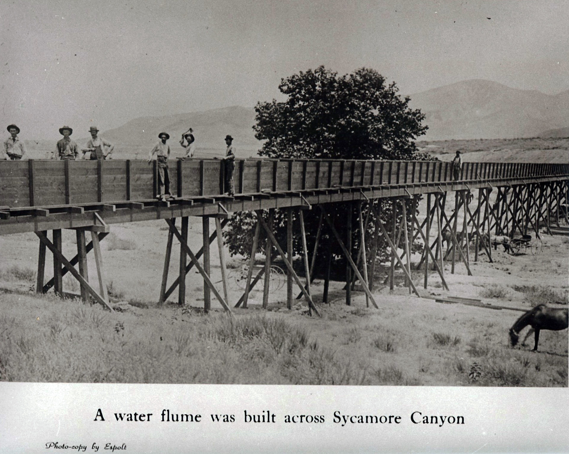 Historic-Sycamore-Cyn-water-flume-photo